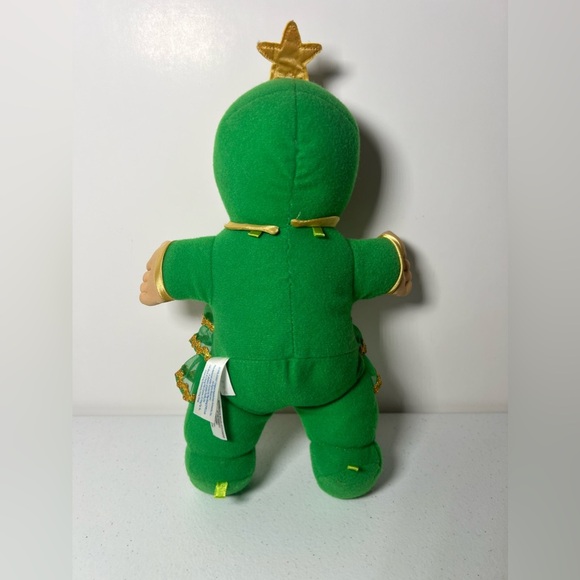 Cabbage Patch Kids CPK Christmas Tree Star Stuffed Animal Plush Green Red Gold - Picture 5 of 11
